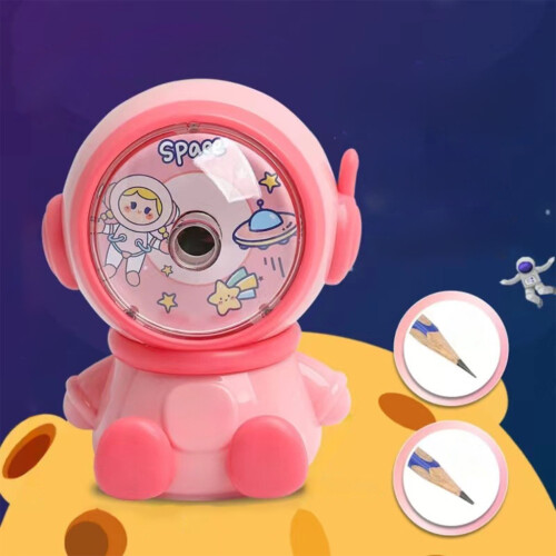 Ξύστρα Astronaut Design με δύο ρυθμίσεις ταχύτητας, ξύστρα χειροκίνητης τροφοδοσίας με 2