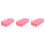 3Pcs Pink Durable Double-Layer Planter Pot with Hanging Feature 6