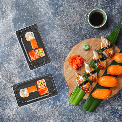 100Pcs Black Heat Resistant Sushi 2