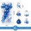 Christmas Tree Ornaments Blue Plastic Balls 30 pcs 2