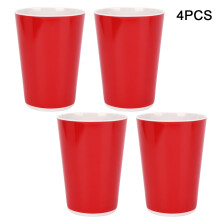 Gobelets rouges écologiques, gobelets de fête réutilisables en mélamine anti-fuites pour un plaisir durable, compatibles lave-vaisselle, ensemble