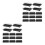 100Pcs Black Heat Resistant Sushi 7