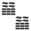 100Pcs Black Heat Resistant Sushi 9