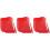 36Sets Baseball Feestkommen Rood , Voor Ijs En Yoghurt 5