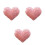 3Pcs Heart Design Pink Car Perfume Clip Solid Aromatherapy Diffuser 3