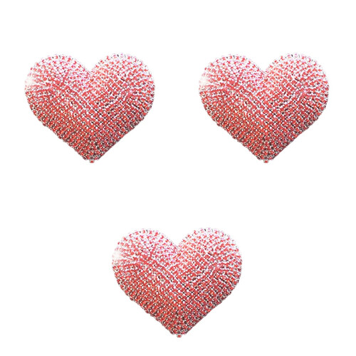 3Pcs Heart Design Pink Car Perfume Clip Solid Aromatherapy Diffuser 2