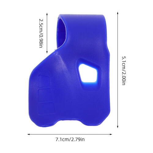 5 Pcs Throttle Cable Clamp Motorcycle Handlebar Core Car Hook Back Seat Wallet Blue 1