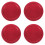 4Pcs Durable Red Aluminum Telescope Eyepiece Covers Threaded Caps 6