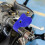 5 Pcs Throttle Cable Clamp Motorcycle Handlebar Core Car Hook Back Seat Wallet Blue 4