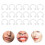ETEREAUTY18 τεμάχια Γυναικεία Δαχτυλίδια Piercing Σώματος Ακρυλικά Διαφανή Κοσμήματα 4