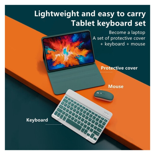 Θήκη Galaxy Tab S9Plus12.4 με φωτιζόμενο πληκτρολόγιο και ποντίκι - Τέλεια συμβατή με 2