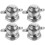 8Pcs Lightweight Silver D Rings Rivets for Bags and Repairs 2