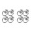 8Pcs Lightweight Silver D Rings Rivets for Bags and Repairs 4