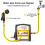 Multi Functional Outdoor Watering Tool With Stainless Steel Handle And Triangular Support Frame, Portable Hose Reel For Efficient And Tangle Free 2