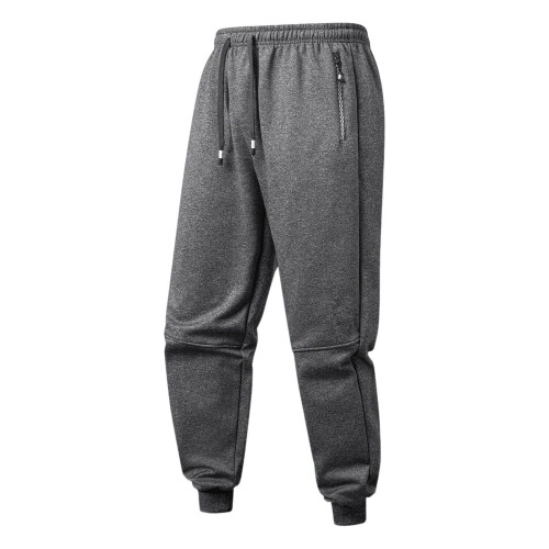Ανδρικό παντελόνι jogger με επένδυση fleece SYMOID, σκούρο γκρι L, 100% πολυεστέρας, ζεστασιά 1