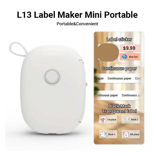 Mini Portable Thermal Printer Bluetooth Wireless Pocket Label Maker Home Study Without Cutter 2