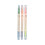 Kunststoff-Textmarker mit Doppelspitze, 6-farbig, 3er-Pack, schräge Farbmarker, Doppelspitze, 5 ml 2