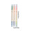 Kunststoff-Textmarker mit Doppelspitze, 6-farbig, 3er-Pack, schräge Farbmarker, Doppelspitze, 5 ml 3