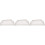 3Pcs Durable PVC Rain Gutter End Caps White Downspout Accessories 4