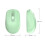 Oplaadbare Bluetooth-muis 2.4G+ Bluetooth computermuis draadloze muis - wit 3