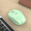Oplaadbare Bluetooth-muis 2.4G+ Bluetooth computermuis draadloze muis - wit 6