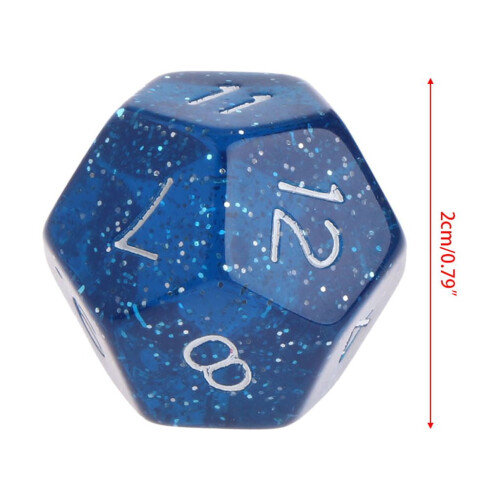 3pcs Multicolor 12 Sided Resin Dice Astrology Tarots Constellation Divination 1