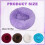 Plush Round Pet Bed Soft Washable Nest for Small to Medium 3