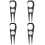 4Pièces Fourche Divot Golf En Métal Noir 5