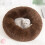 Plush Round Pet Bed Soft Washable Nest for Small to Medium 4