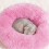 Plush Round Pet Bed Soft Washable Nest for Small to Medium 7