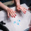 100pcs Nail Practicing Brush Hand Brush For Nails Blue 6