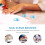 100pcs Nail Practicing Brush Hand Brush For Nails Blue 8