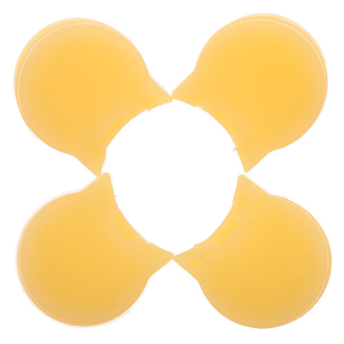 12Pcs Durable Yellow Silicone Clarinet Finger Rest Thumb Pad 1