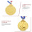 Golden Soccer Medals Smooth Edges 12 pcs 4