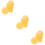 12Pcs Durable Yellow Silicone Clarinet Finger Rest Thumb Pad 10