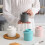 Ceramic Butter Dish 350ml Butter Storage Container Cylindrical Cheese Box Kitchen Accessories 4