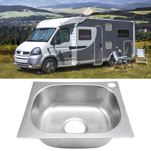 Stainless Steel Square Kitchen Sink Single Bowl 1