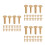 42Pairs Copper Handle Rivets for Kitchen Home 4
