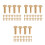 42Pairs Copper Handle Rivets for Kitchen Home 6