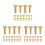 42Pairs Copper Handle Rivets for Kitchen Home 9