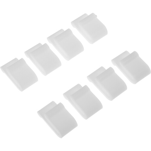 32Pcs White Silicone Pan Lid Lifters Heat-Resistant Protector Clips 2