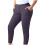 Navy Plus Size Women's Pants with Pockets Elastic Waist 7
