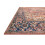 Layla Printed Oriental Distressed Red / Navy Area Rug 4