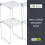 Neudeco Pack 2 Mesh Locker Shelf – Stackable, Collapsible, Metal Mesh, Fits Standard Lockers, for School/Work/Kitchen/Bathroom (White) 4