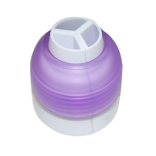 4Pcs/Set Three tone Coupler Color Icing Piping Bag Cupcake Cake Decorating Nozzle Baking 1