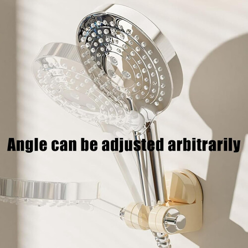 2PCS-B Adjustable Suction Cup Shower Rack, Wall-Mounted Non-Perforated Holder, Removable (Compatible with Smooth Surfaces) 2