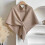 Women's Cashmere Blend Shawl Wrap in Khaki 2