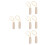 4Sets Ppsu Toddler Feeding Tools Beige Ergonomic Spoons and Forks Set 4