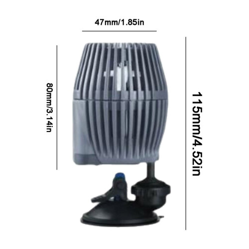Pompe de brassage d'aquarium 4W avec ventouses 2