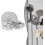 2PCS-B Adjustable Suction Cup Shower Rack, Wall-Mounted Non-Perforated Holder, Removable (Compatible with Smooth Surfaces) 8